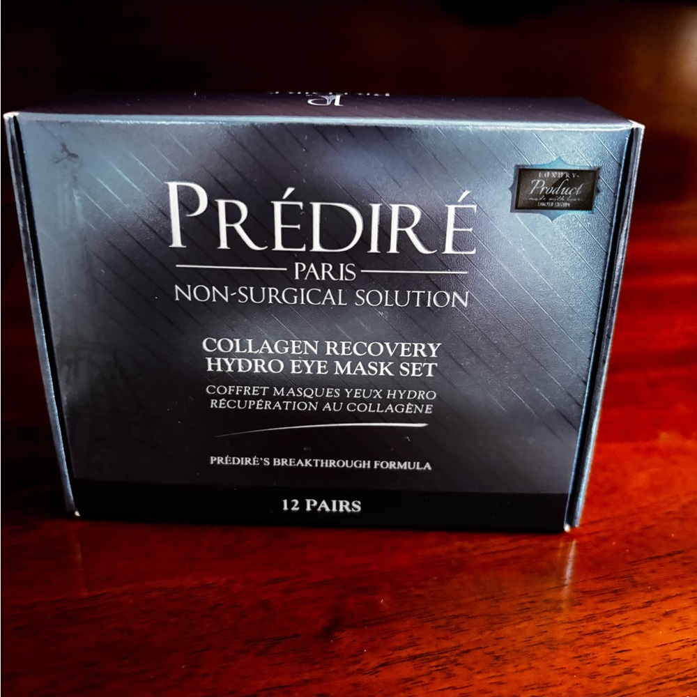 Prédiré Paris Collagen Recovery Hydro Eye Mask Set - Black